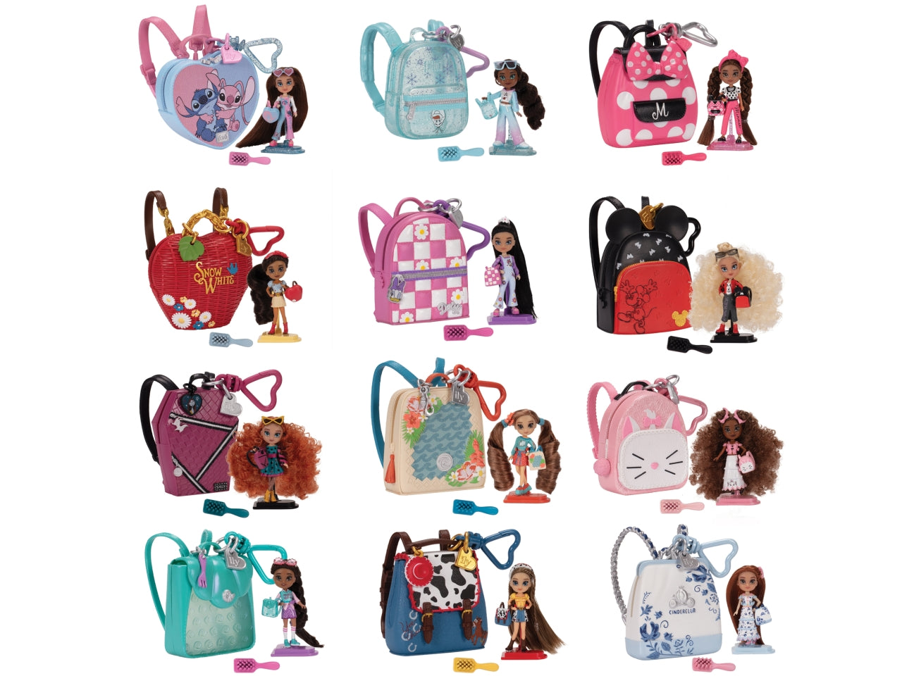 Bambola disney ily teenies w2 con borsetta modelli assortiti