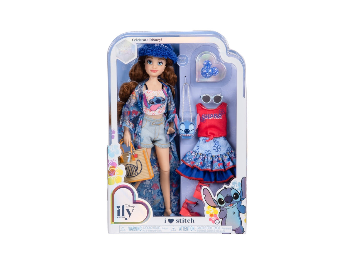 Bambola disney ily inspirata a stitch con accessori