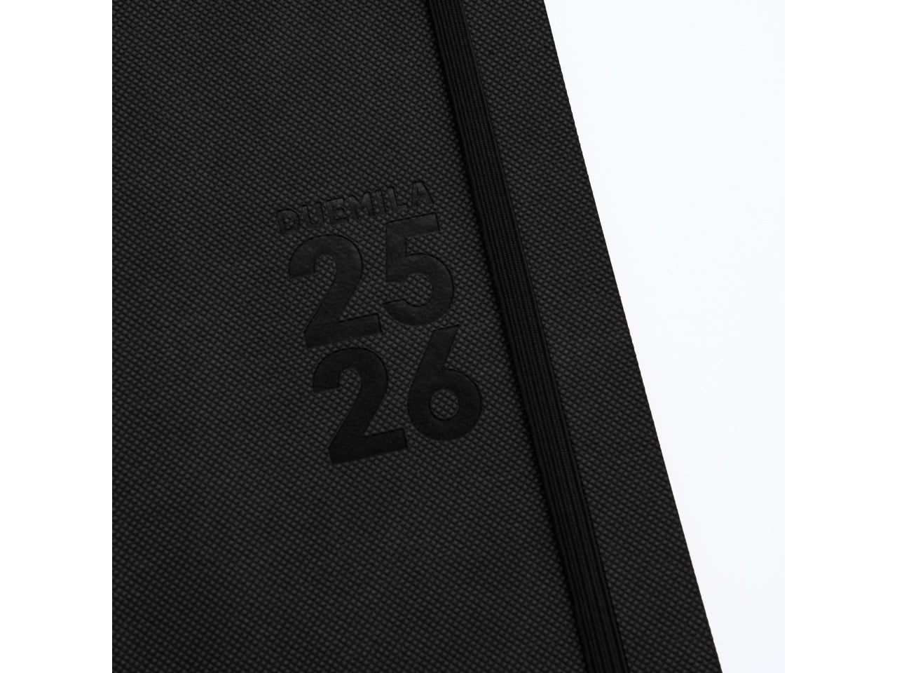 Agenda 2025/2026 16 mesi giornaliera15x21cm monobloc con elastico nero