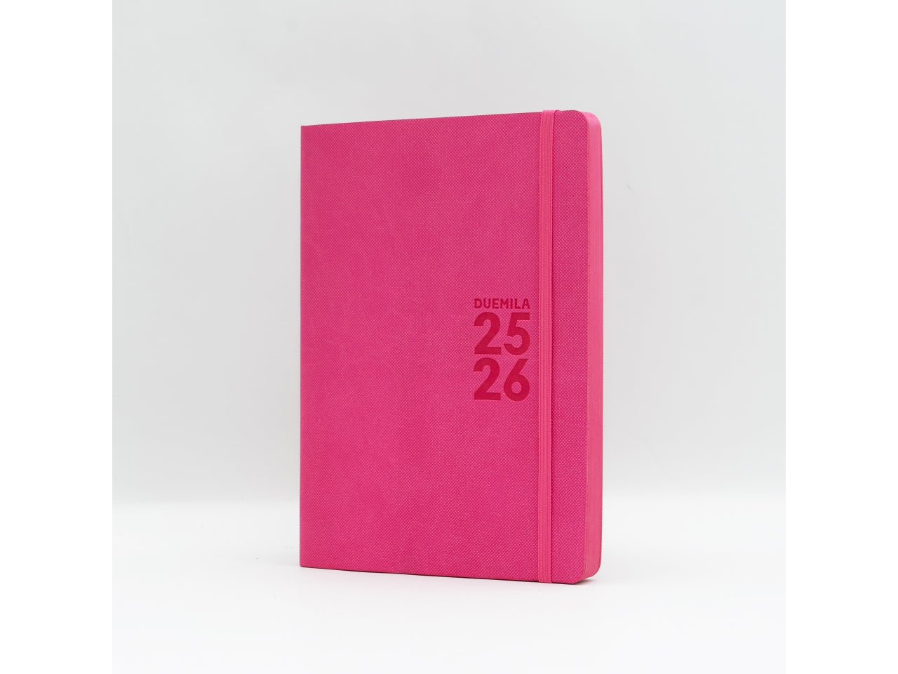 Agenda 2025/2026 16 mesi settimanale 15x21cm monobloc con elastico rosa