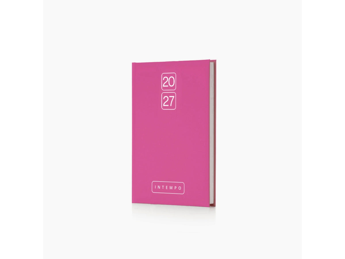 Agenda bravo 2027 giornaliera 15x21cm in papercoat rosa
