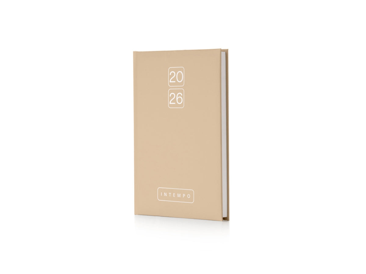 Agenda bravo 2027 settimanale 17x24cm in papercoat beige