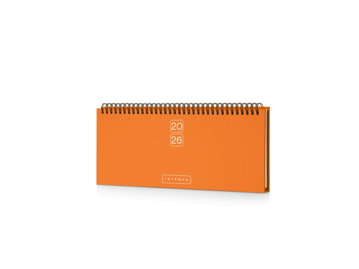 Planning bravo 2026 settimanale 30x10cm arancio $