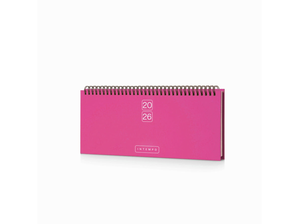 Planning bravo 2026 settimanale 30x10cm rosa $