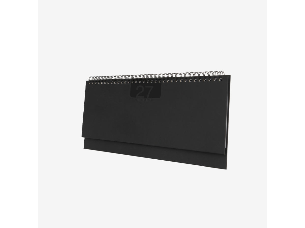 Planning delta 2027 settimanale 30x12cm in papercoat nero