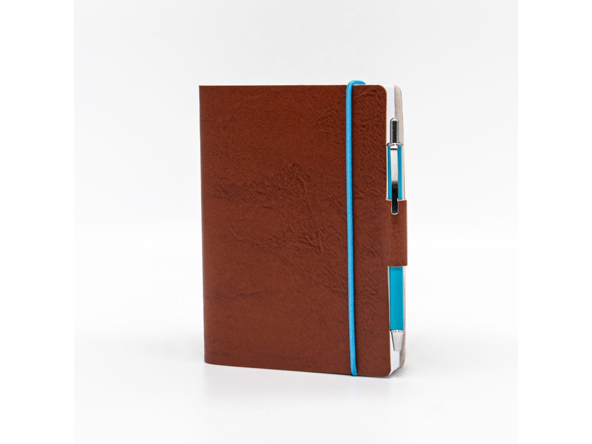 Agenda blueband 2026 9x13cm con elastico in similpelle beige $