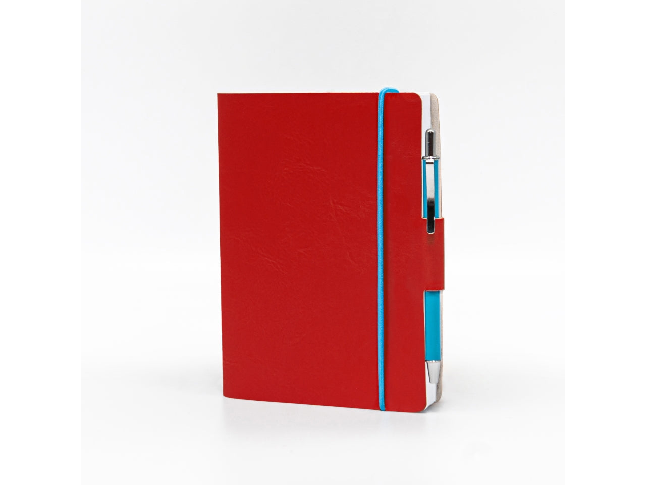 Agenda blueband 2026 9x13cm con elastico in similpelle rosso $