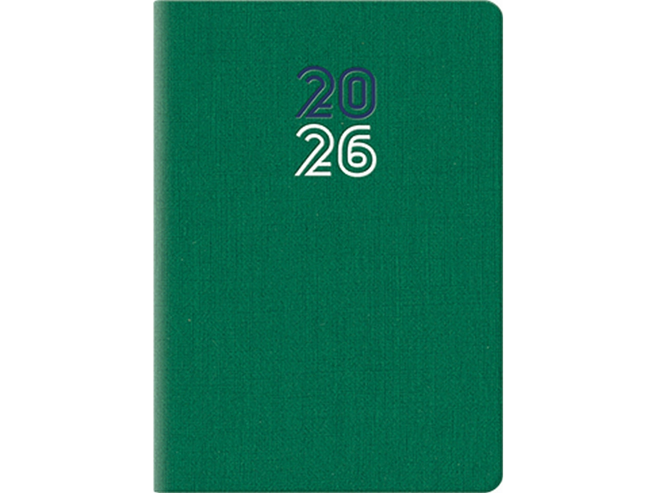 Agenda caribe 2026 7x10cm bigiornaliera verde