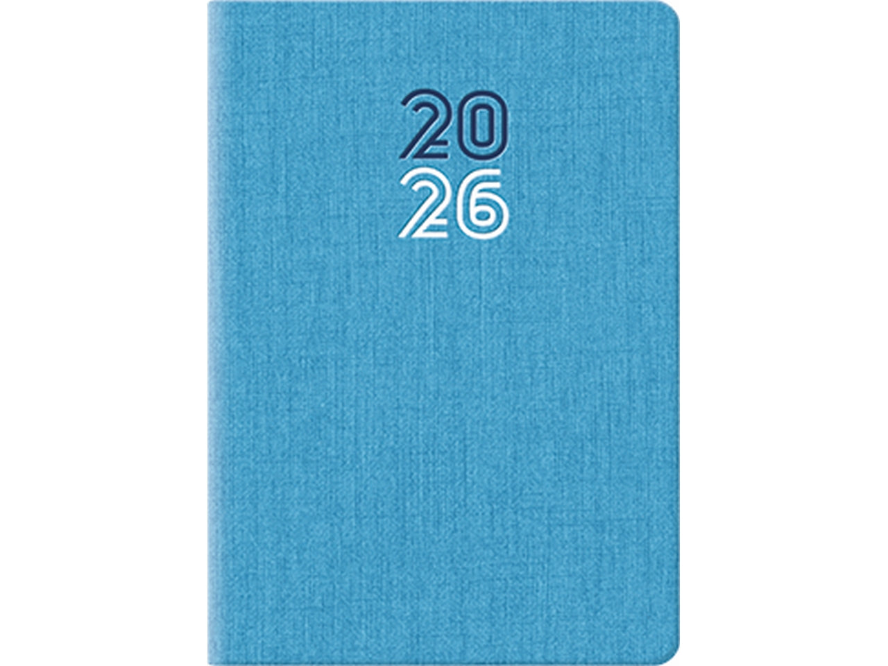 Agenda caribe 2026 7x10cm bigiornaliera azzurro $