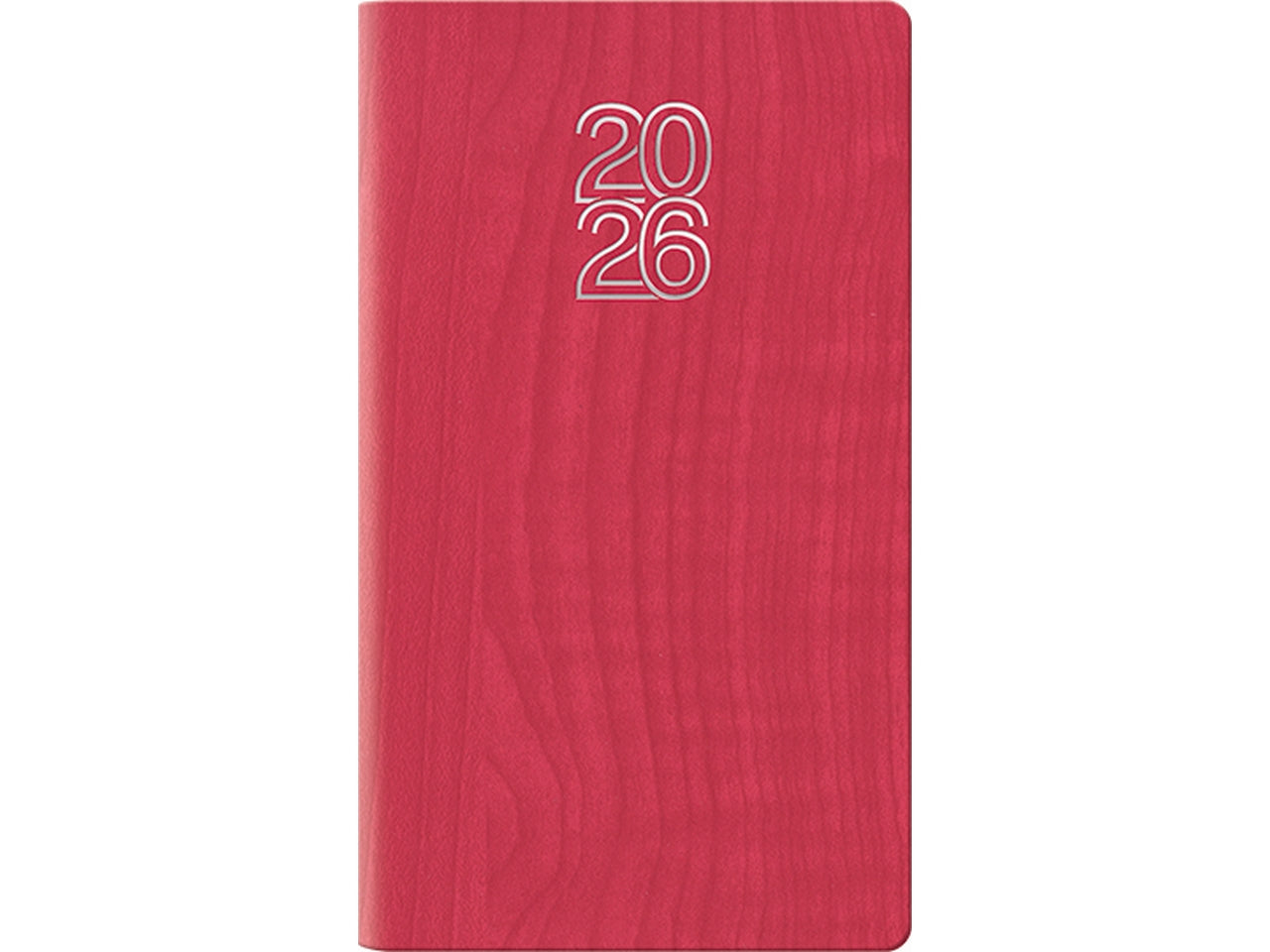 Agenda vertigo 2026 8x14cm settimanale rosso