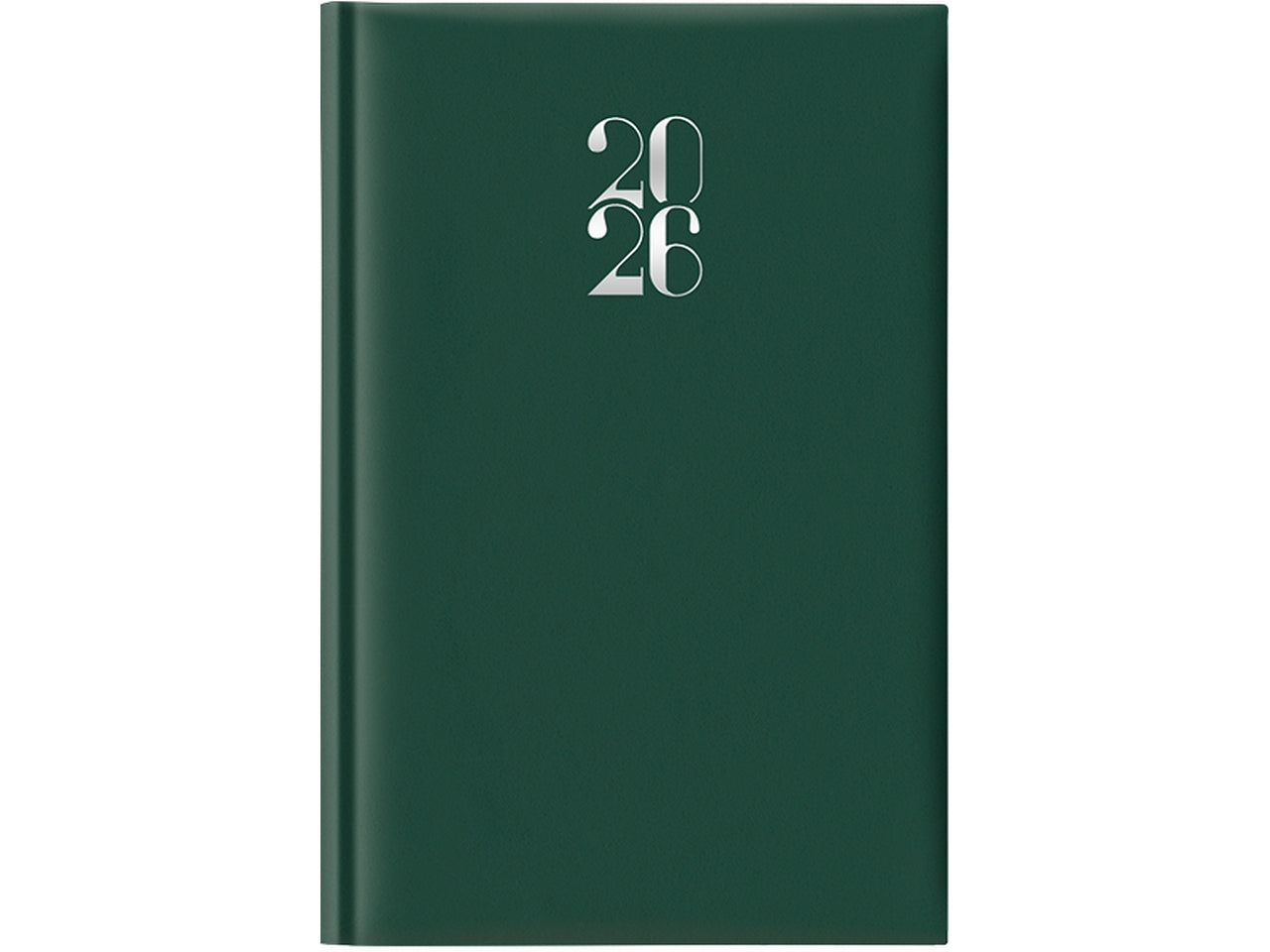 Agenda 2026 11x16,5cm giornaliera con sabato e domenica abbinata verdone