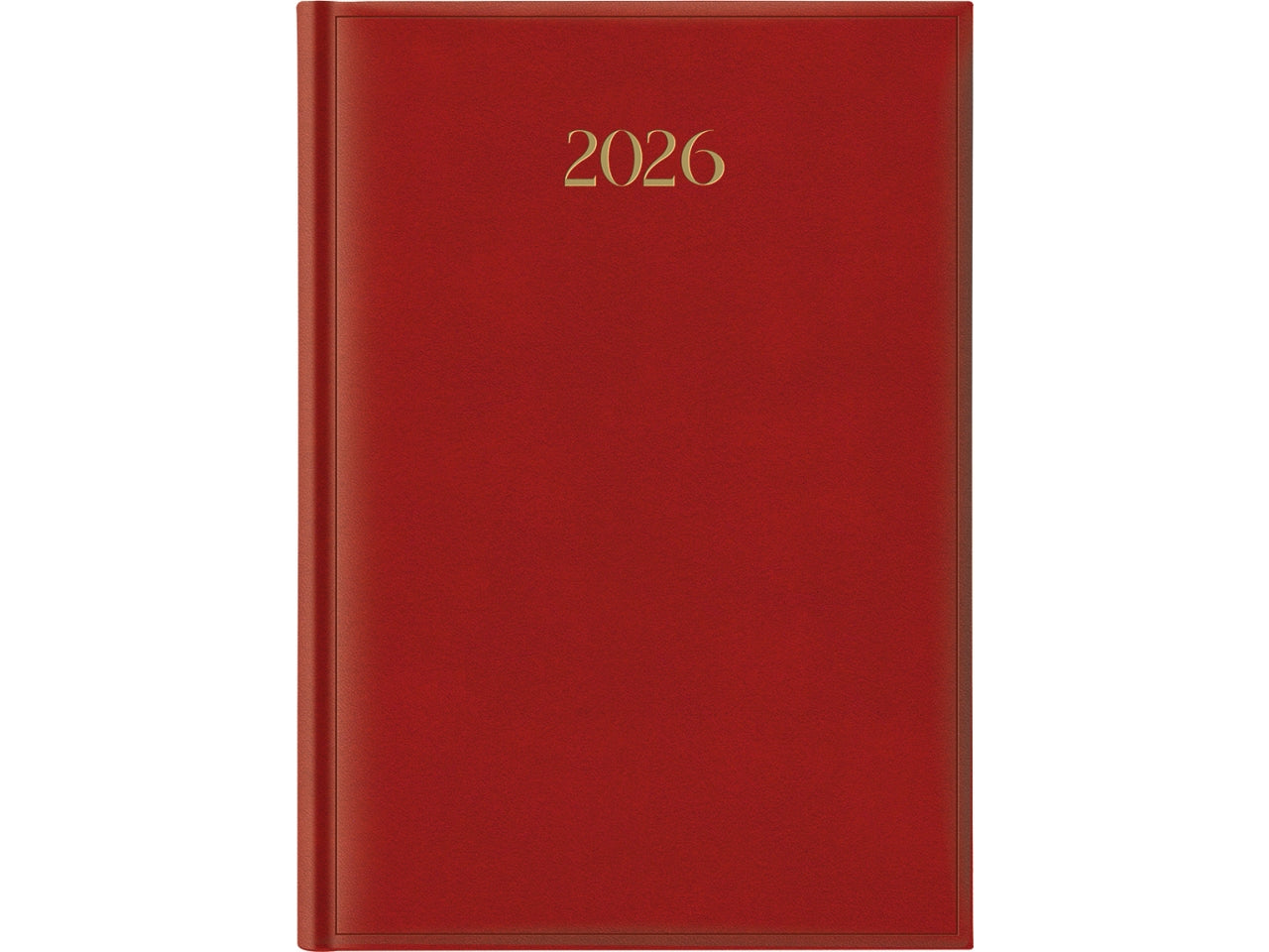 Agenda madrid 2026 21x29,7cm giornaliera rosso inglese