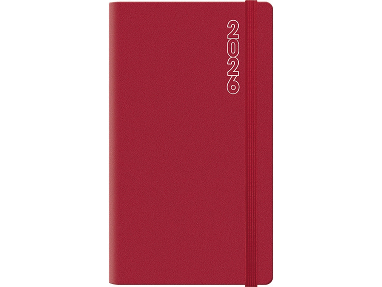 Agenda dynamic 2026 8x14cm settimanale rubino