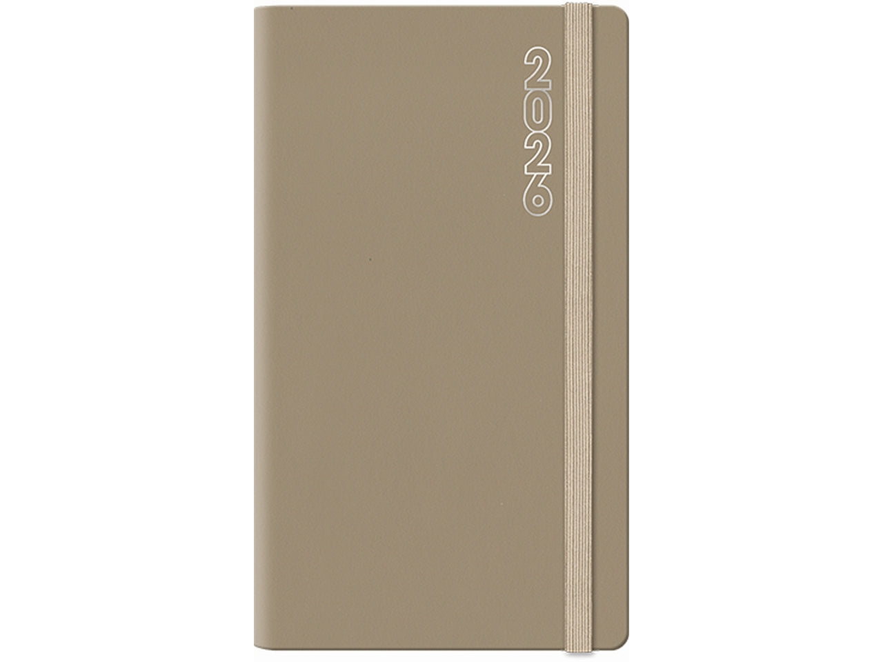 Agenda dynamic 2026 8x14cm settimanale nocciola