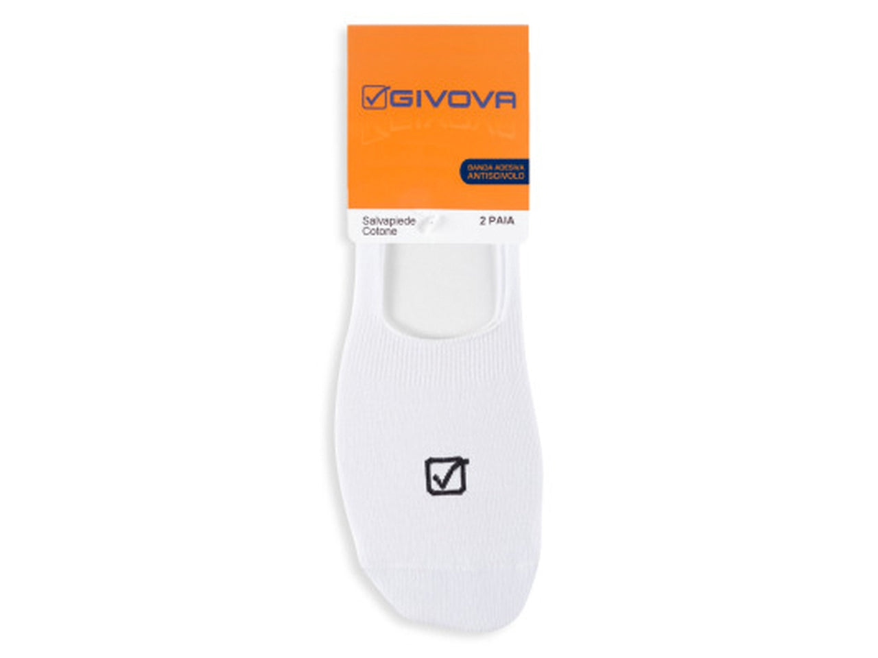 Calza salvapiede unisex con adesivo antiscivolo la confezione contiene 2 calze  taglia 38/41 bianco