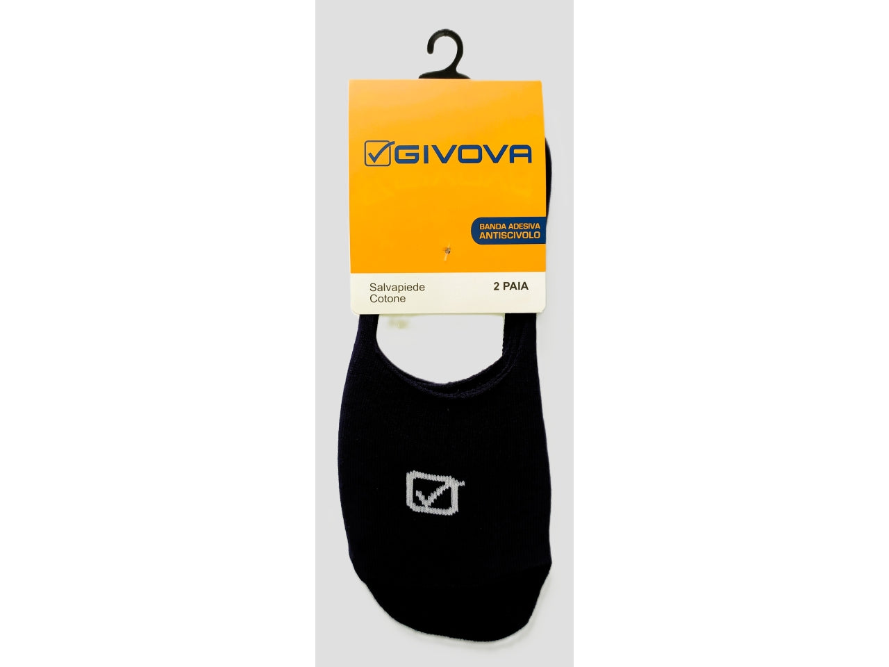 Calza salvapiede unisex con adesivo antiscivolo la confezione contiene 2 calze taglia 42/44 nero