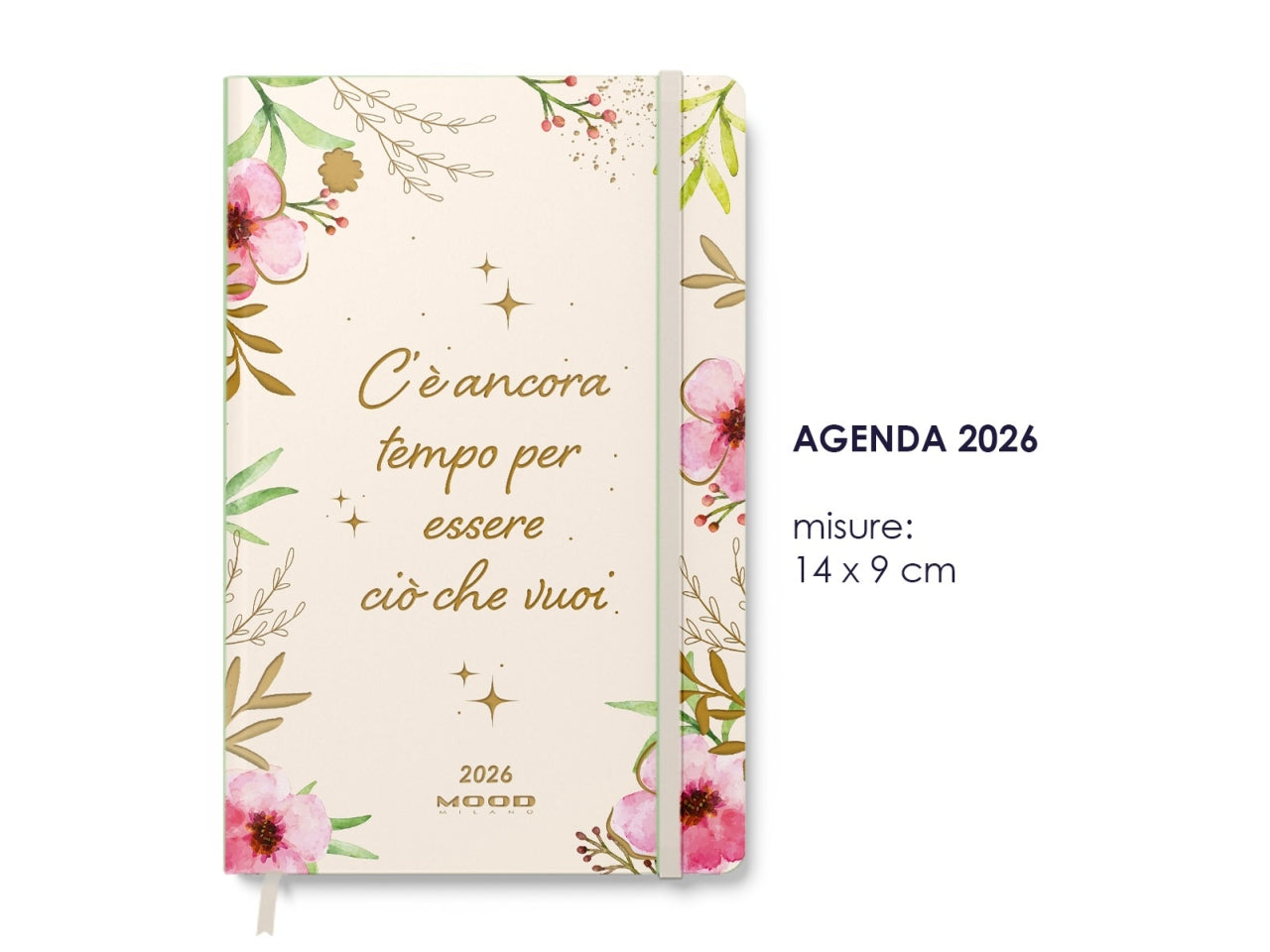 AGENDA FLOWER METAL 2026 MIS. M CB066 CB066