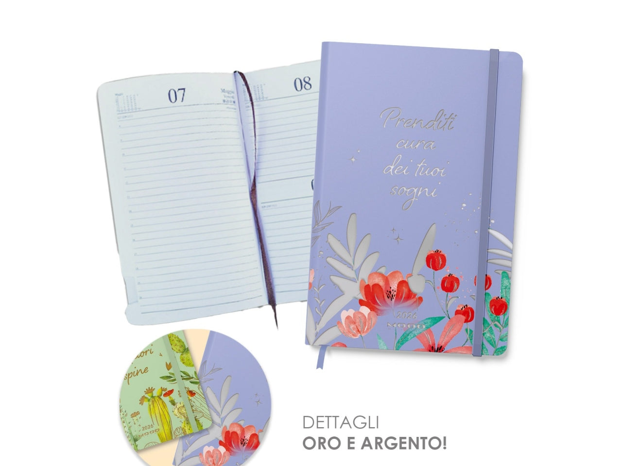 AGENDA FLOWER METAL 2026 MIS. M CB066 CB066