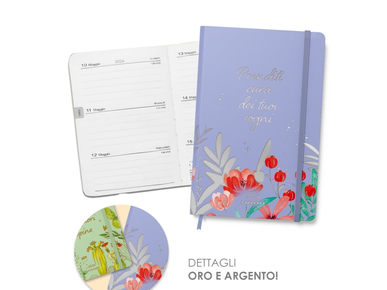 AGENDA FLOWER METAL 2026 MIS. L CB067 CB067