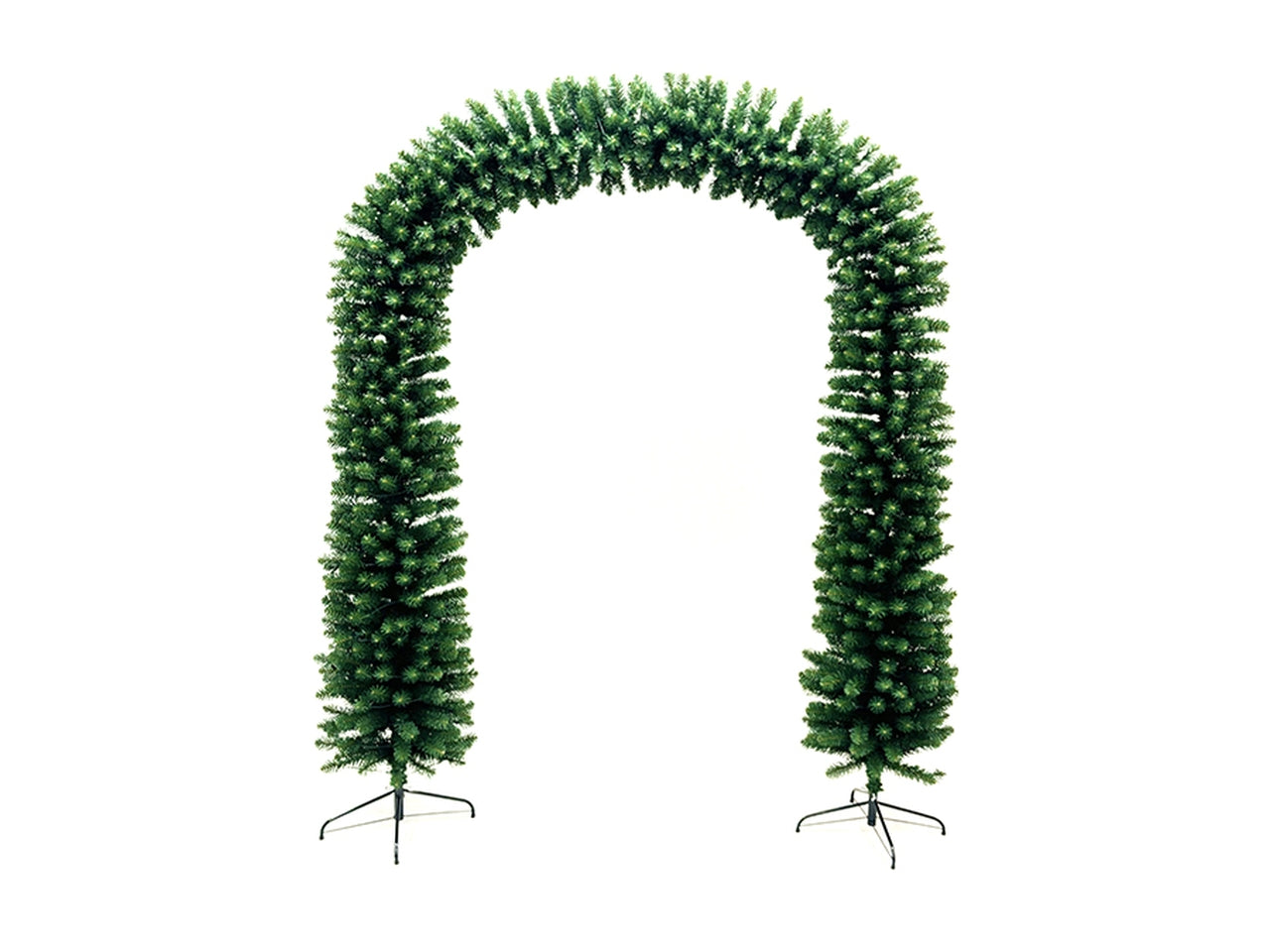 Arco verde 200/240cm con base metallo
