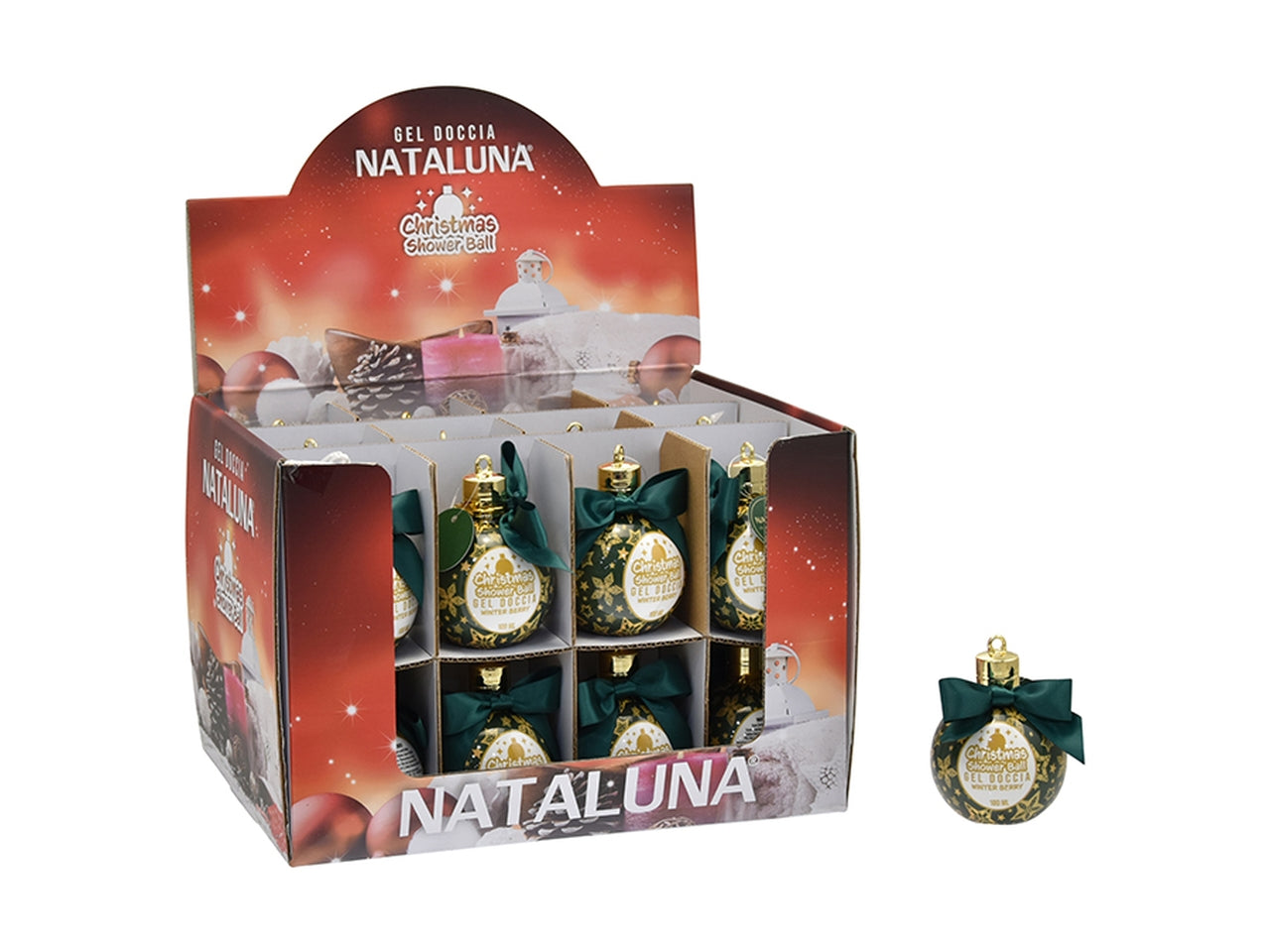 Gel doccia sfera natalizia 100ml al mirtillo