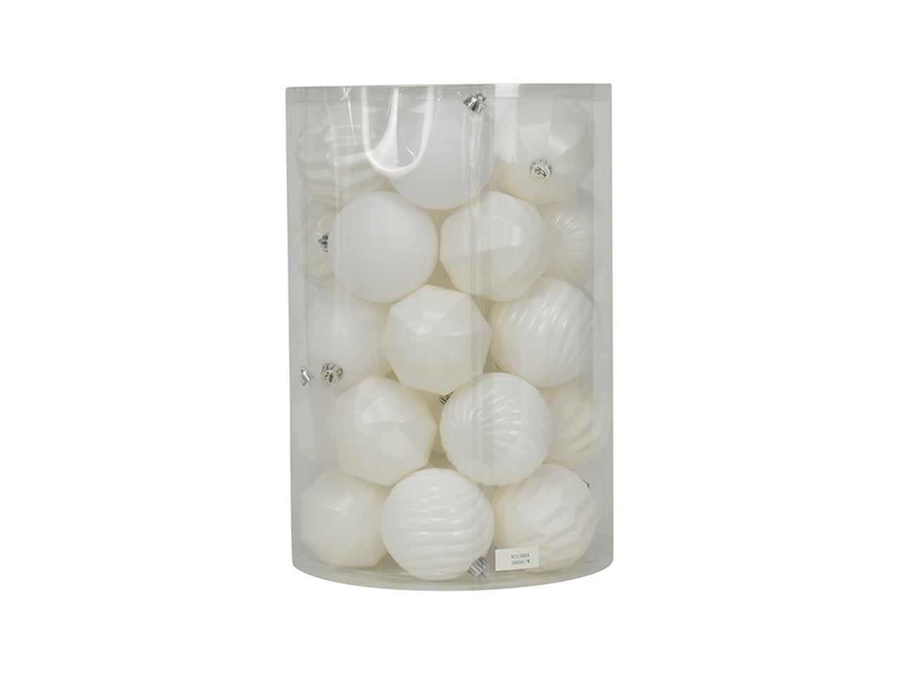 Palla 8cm in confezione da 34 pezzi bianco