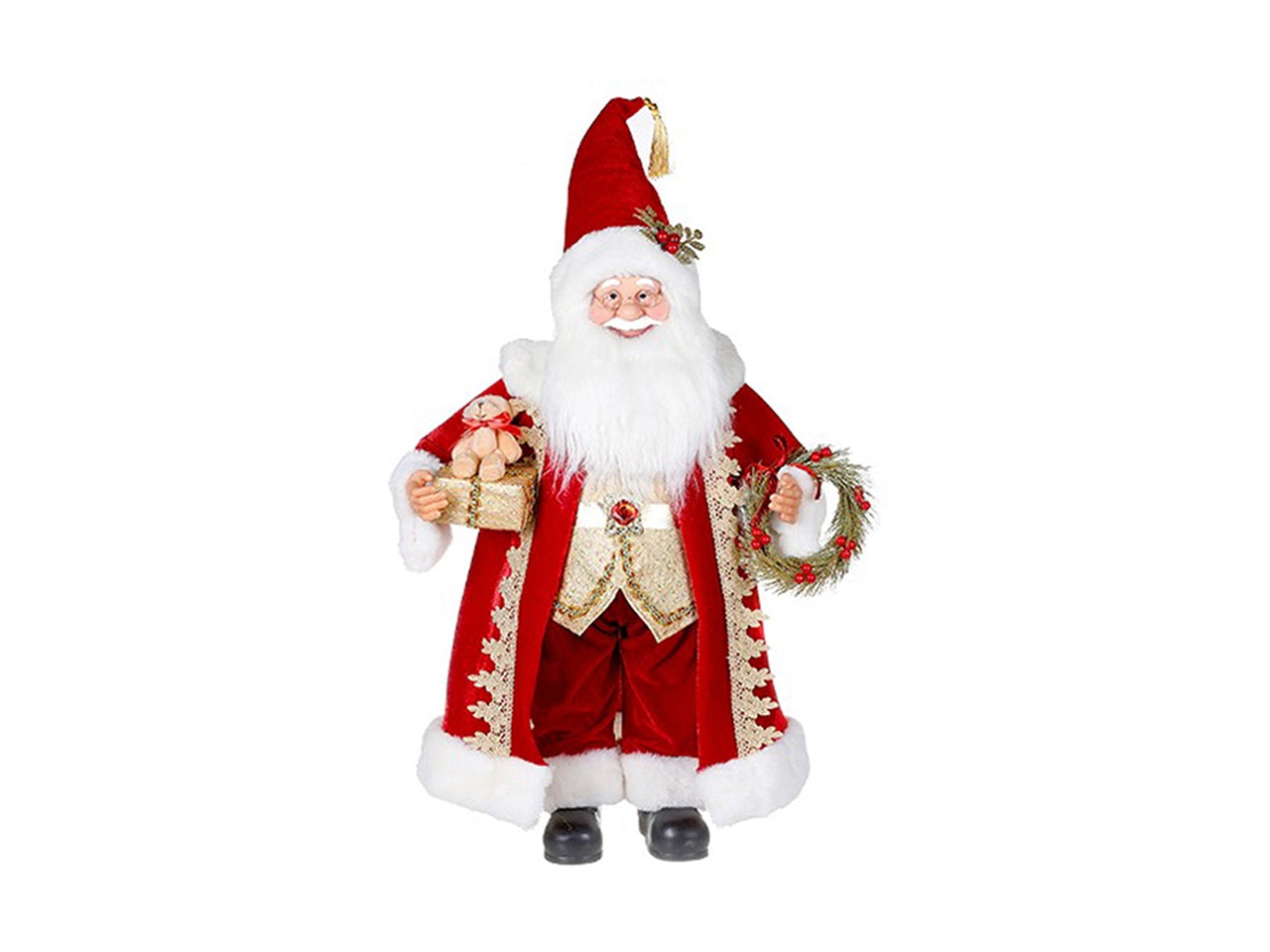 Babbo natale 60cm rosso e oro