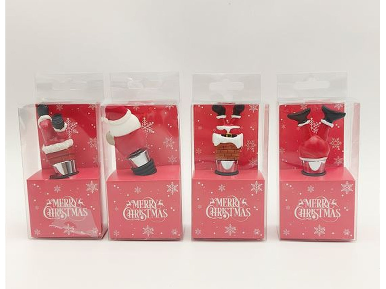 Tappo per bottiglia babbo natale assortiti