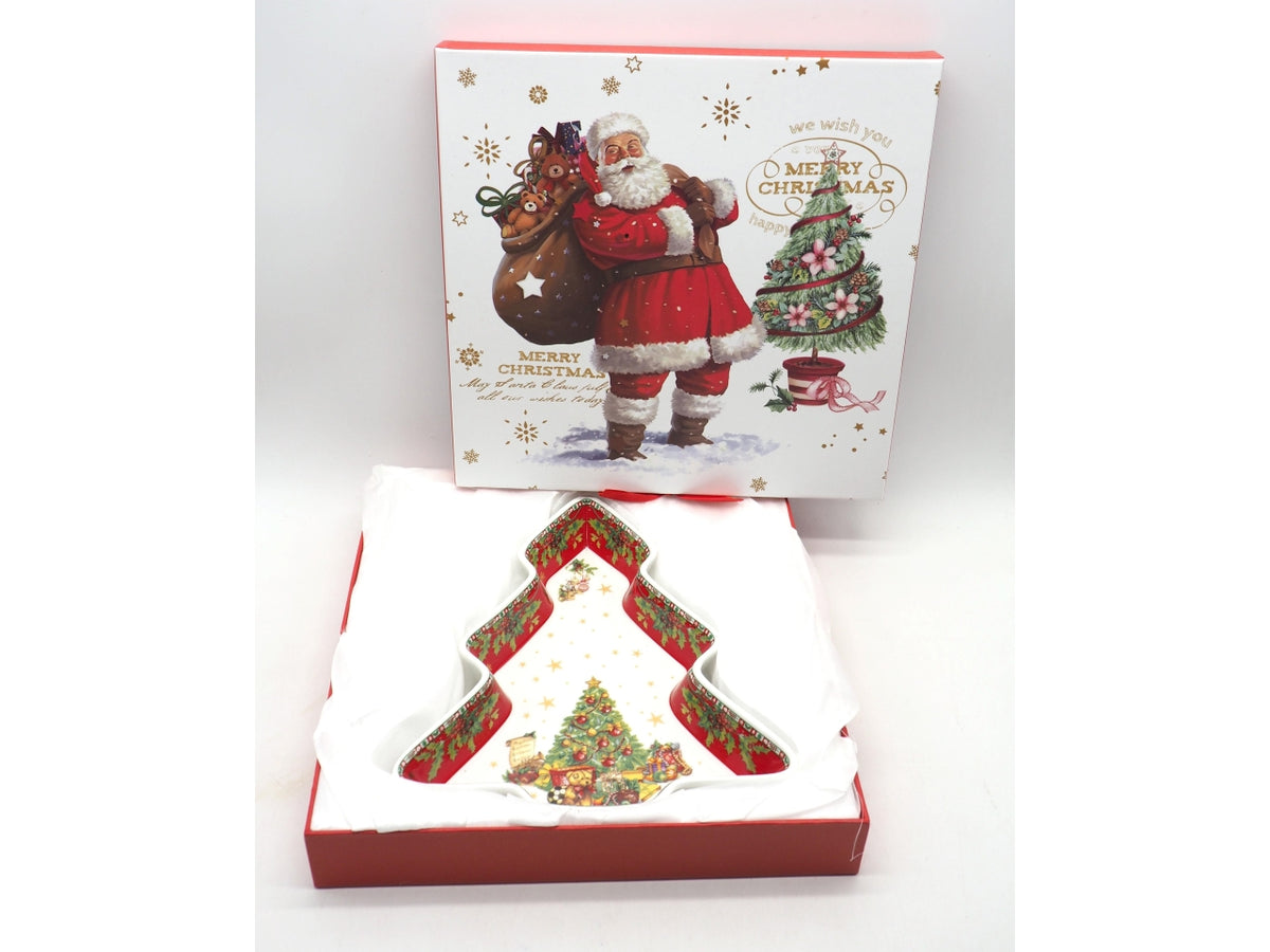Vassoio albero in ceramica con scatola regalo