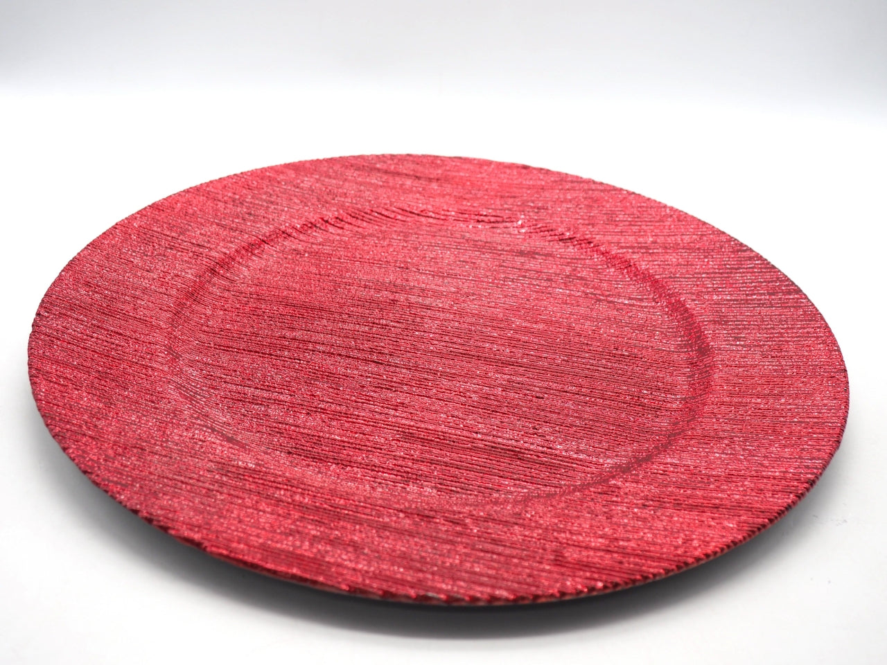 Sottopiatto 33cm satinato rosso
