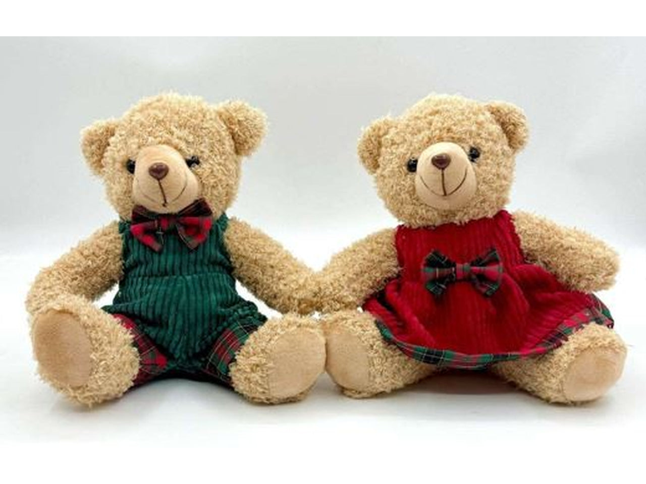 Orsacchiotto peluche 20cm con vestito in velluto assortiti