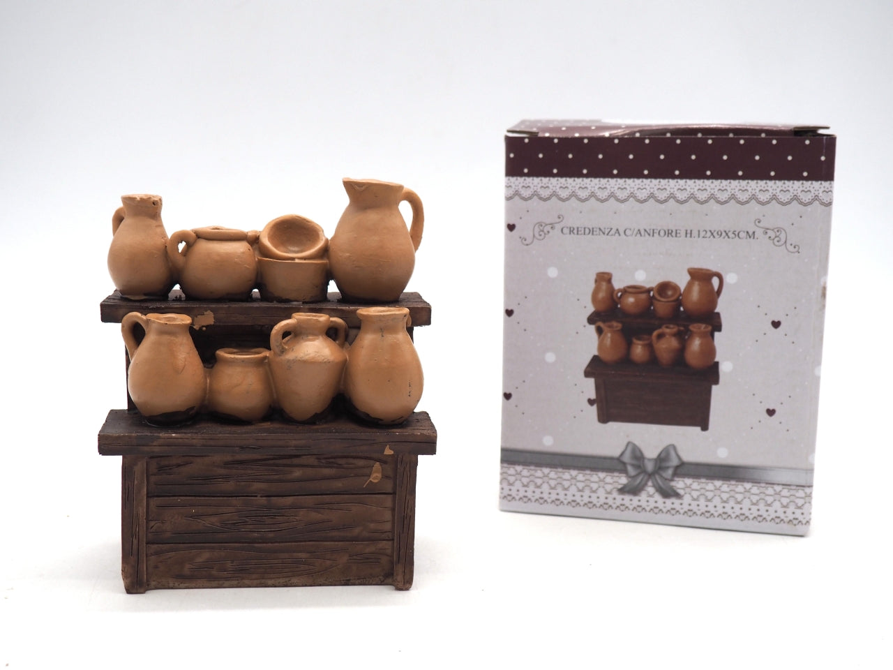 Accessorio credenza con anfore 9x5xh.12cm.