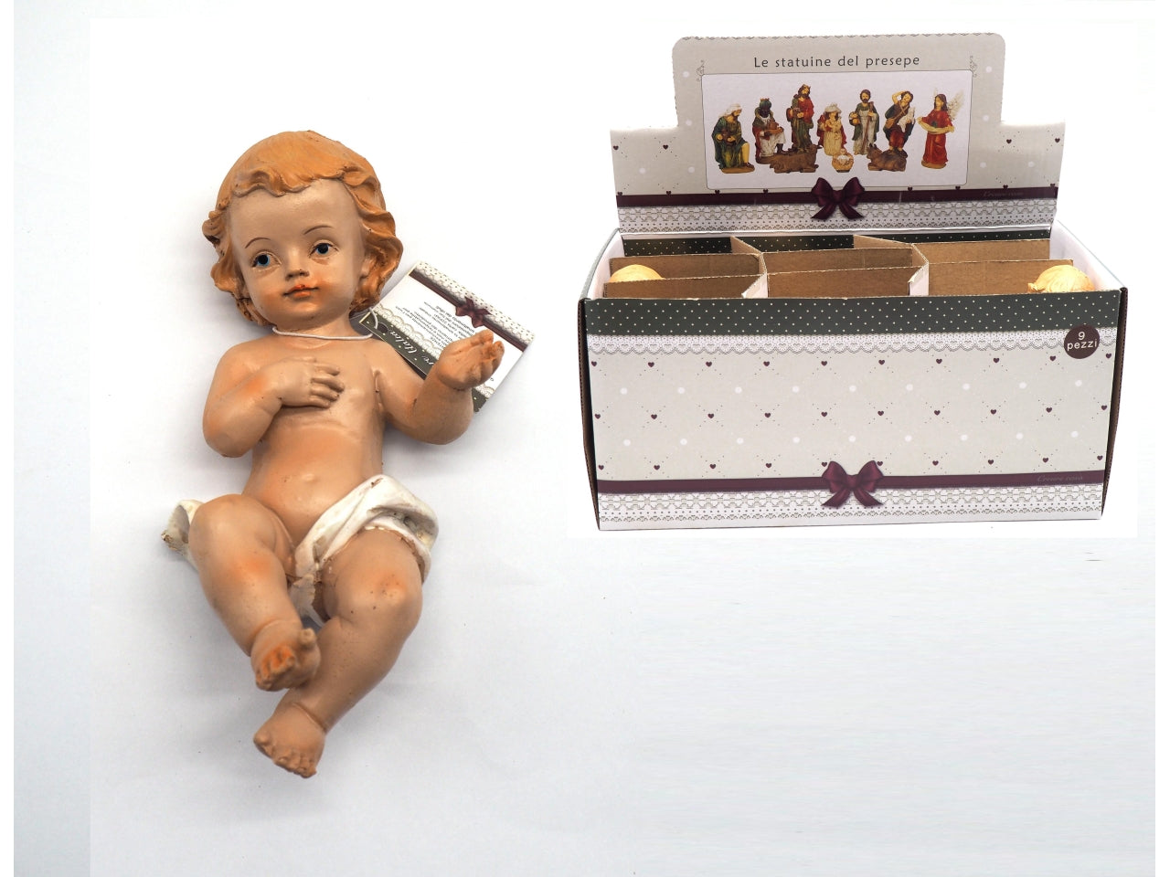 Gesu' bambino medio 15cm 2 colori
