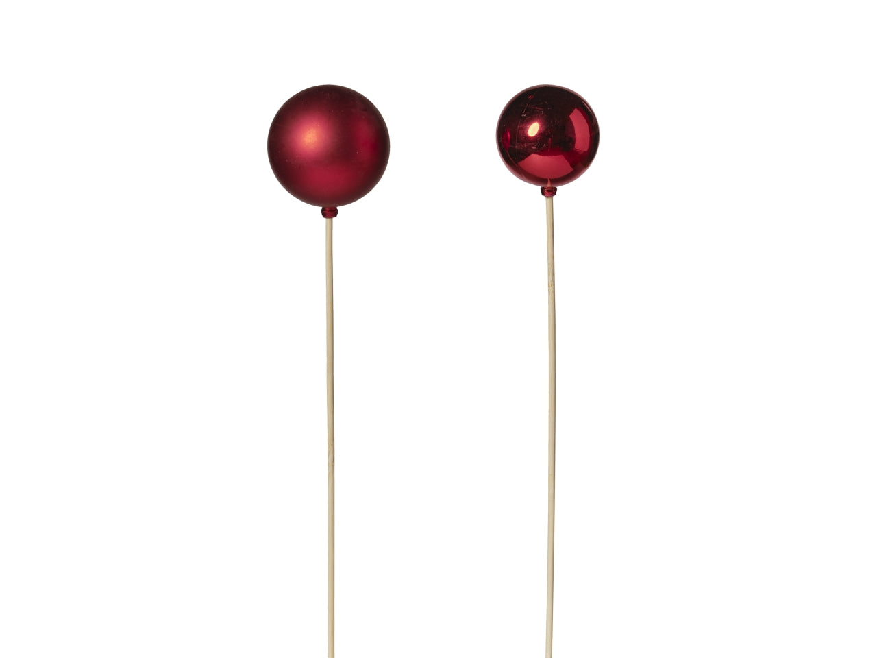Palline/stick d.5/6cm l.50cm 253 rosso in 2 assortimenti 24 pezzi