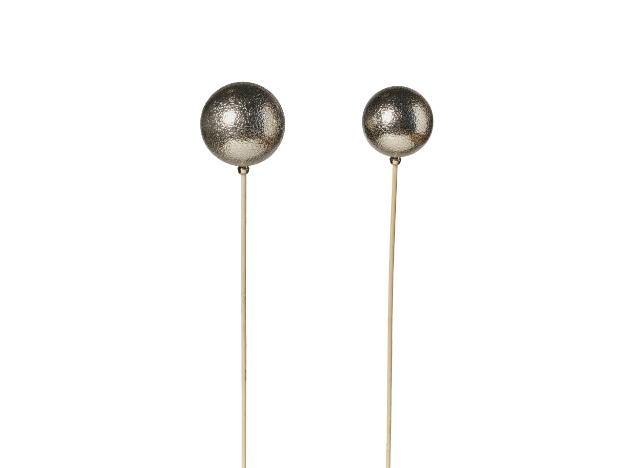 Palline/stick d.5/6cm l.50cm 033 champagne in 2 assortimenti 24 pezzi