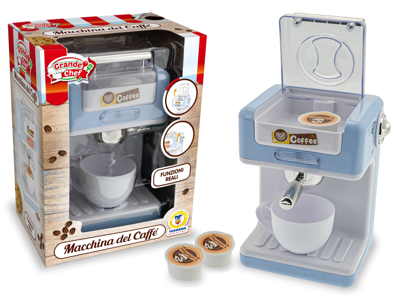 Grande chef macchina del caffe' funzioni reali