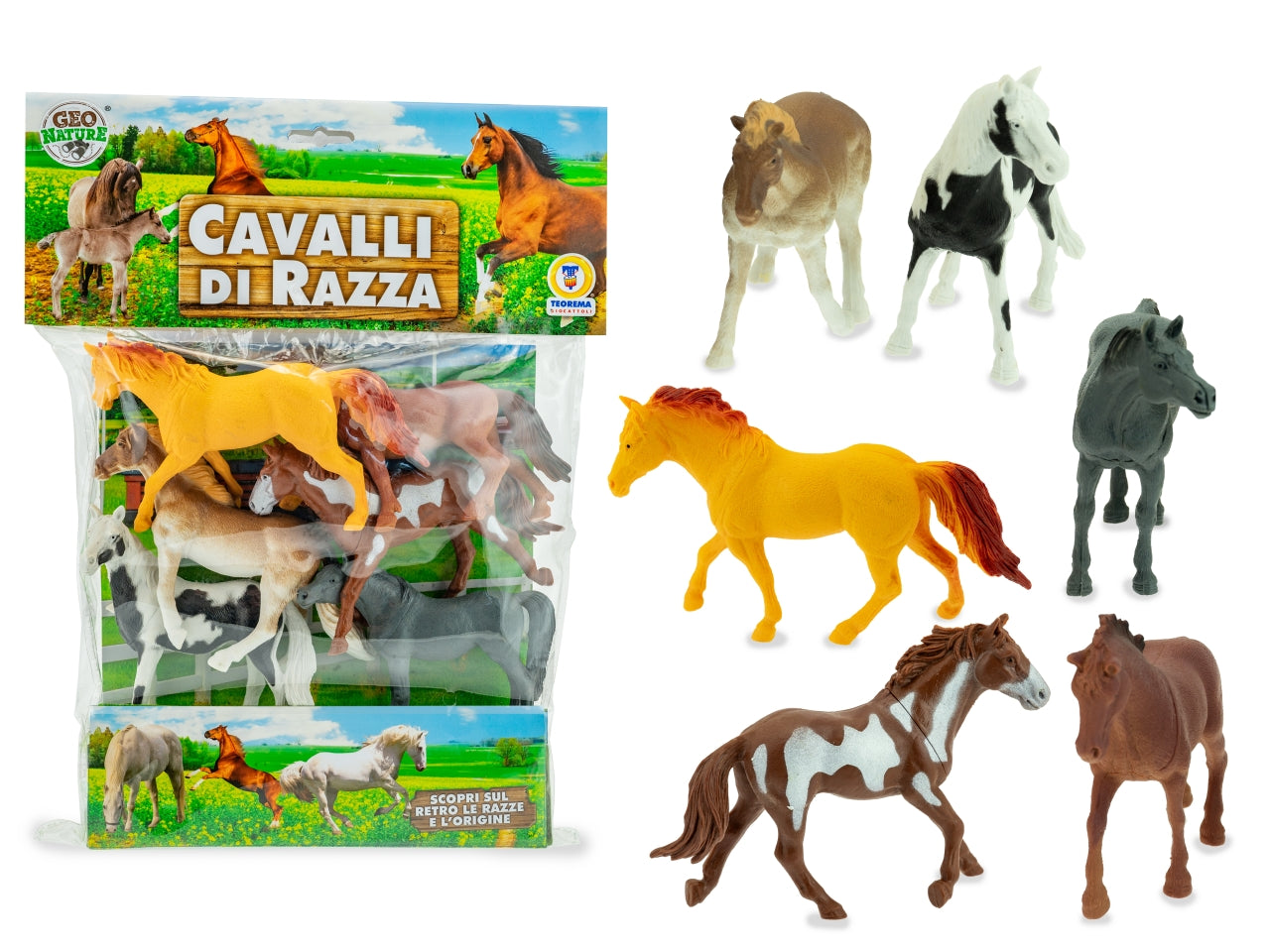Geo nature cavalli del mondo 6 pz