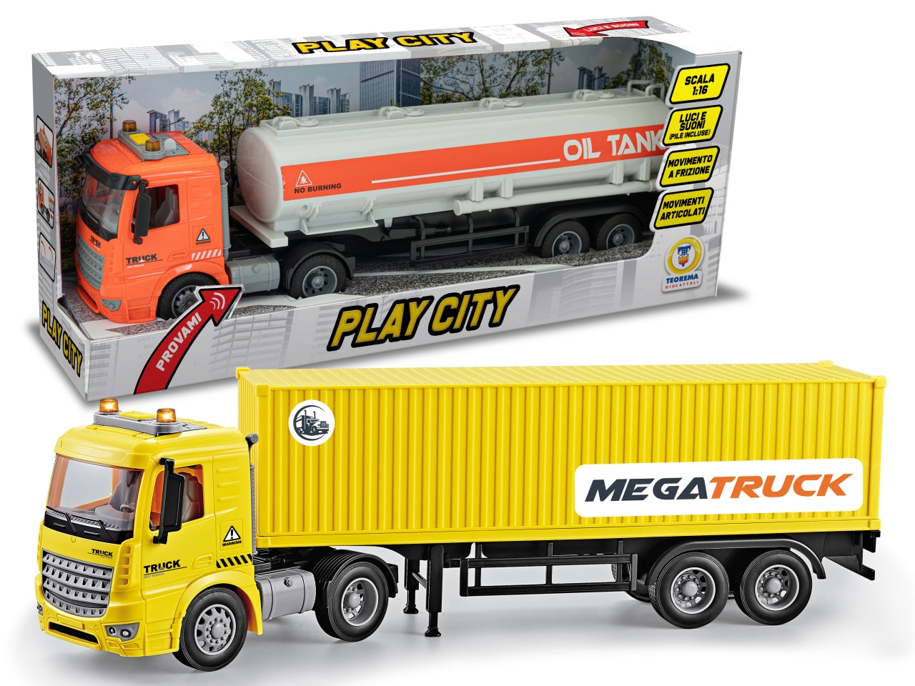 Play city tir trasporto con funzionamento a frizione