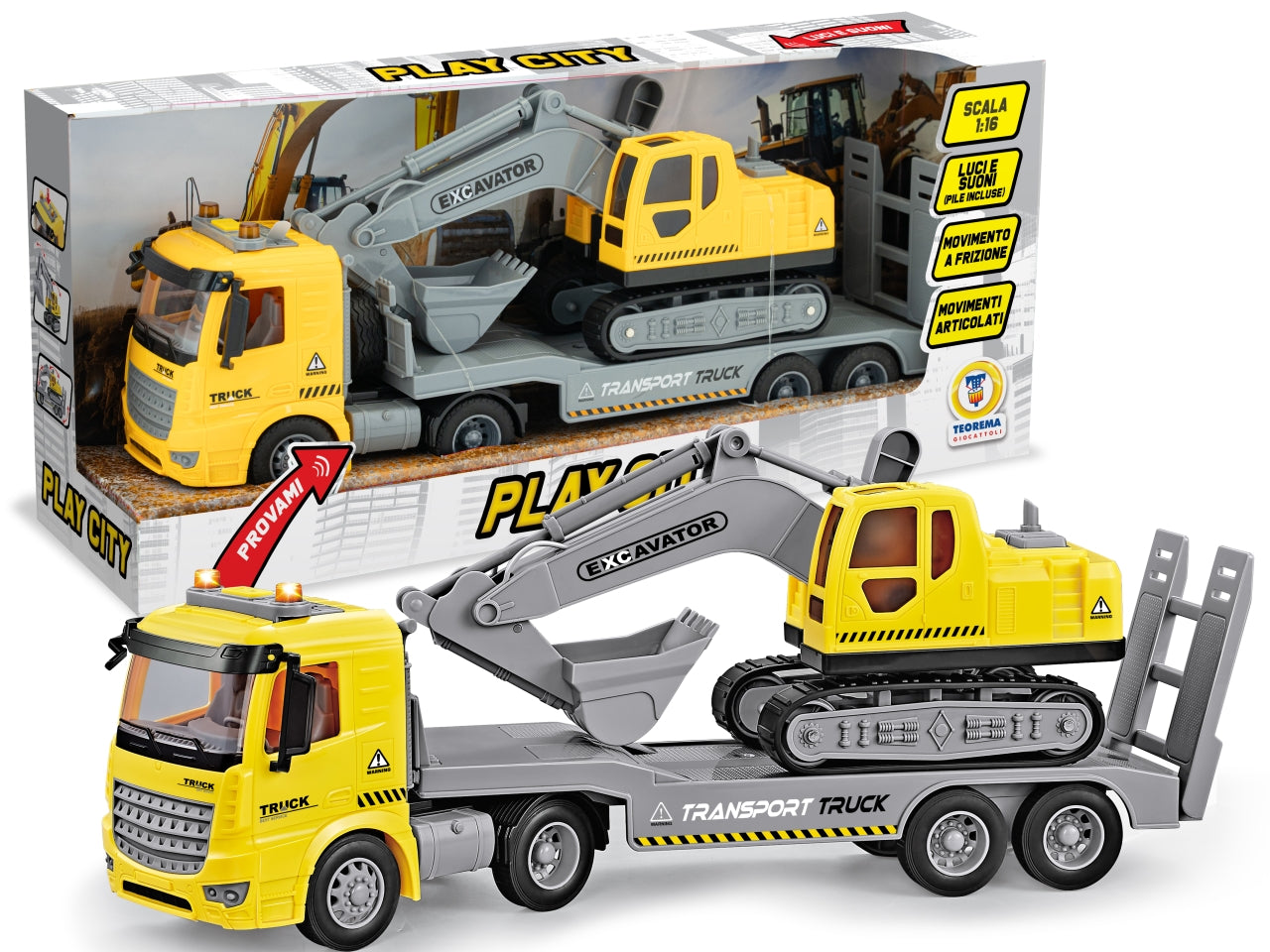 Play city tir da trasporto con funzionamento a frizione