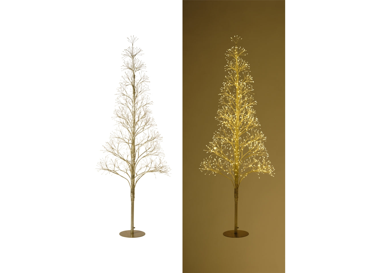 Albero cm150 con 1200 led interno/esterno 091 oro