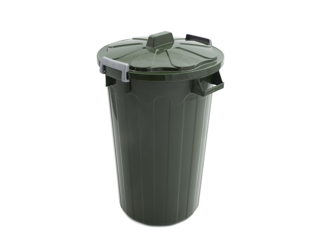 Bido' vulcano maxi con coperchio 80litri verdone
