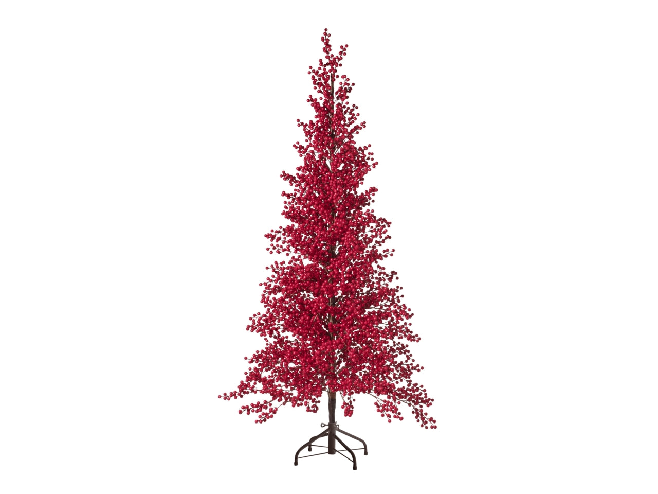 Albero bacche h.180cm 253 rosso con base marrone