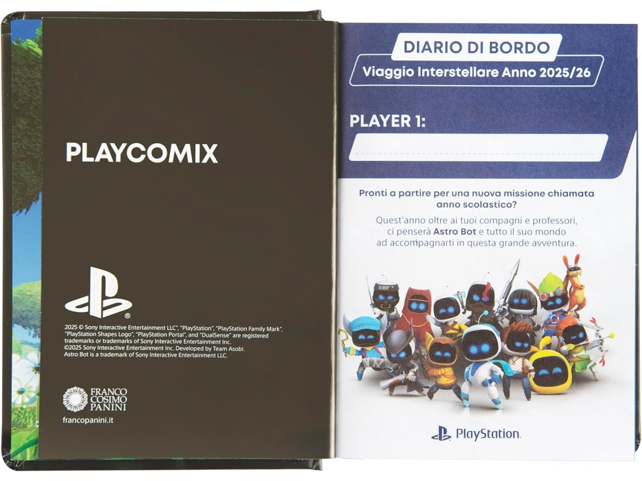 Agenda playcomix datato anno 2025-2026 16 mesi medium