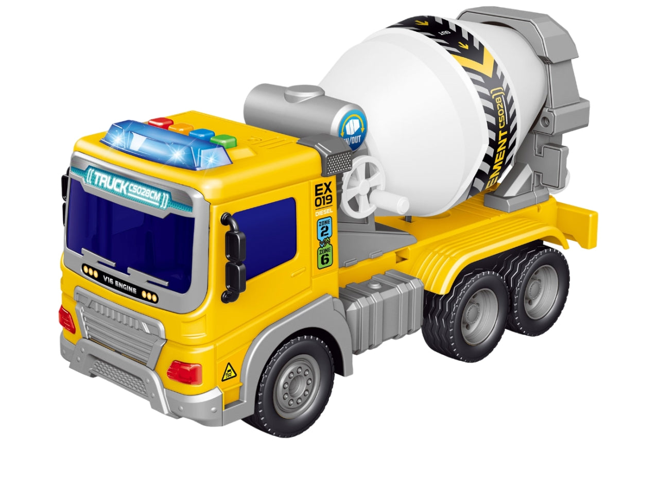 Camion lavori stradali frizione con luci e suoni assortiti