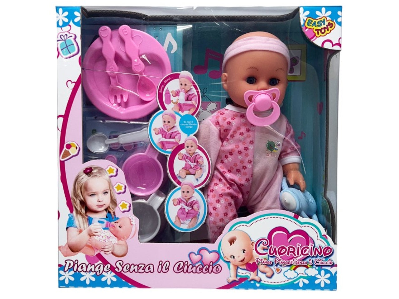 Bebe' Cuoricino piange senza il ciuccio