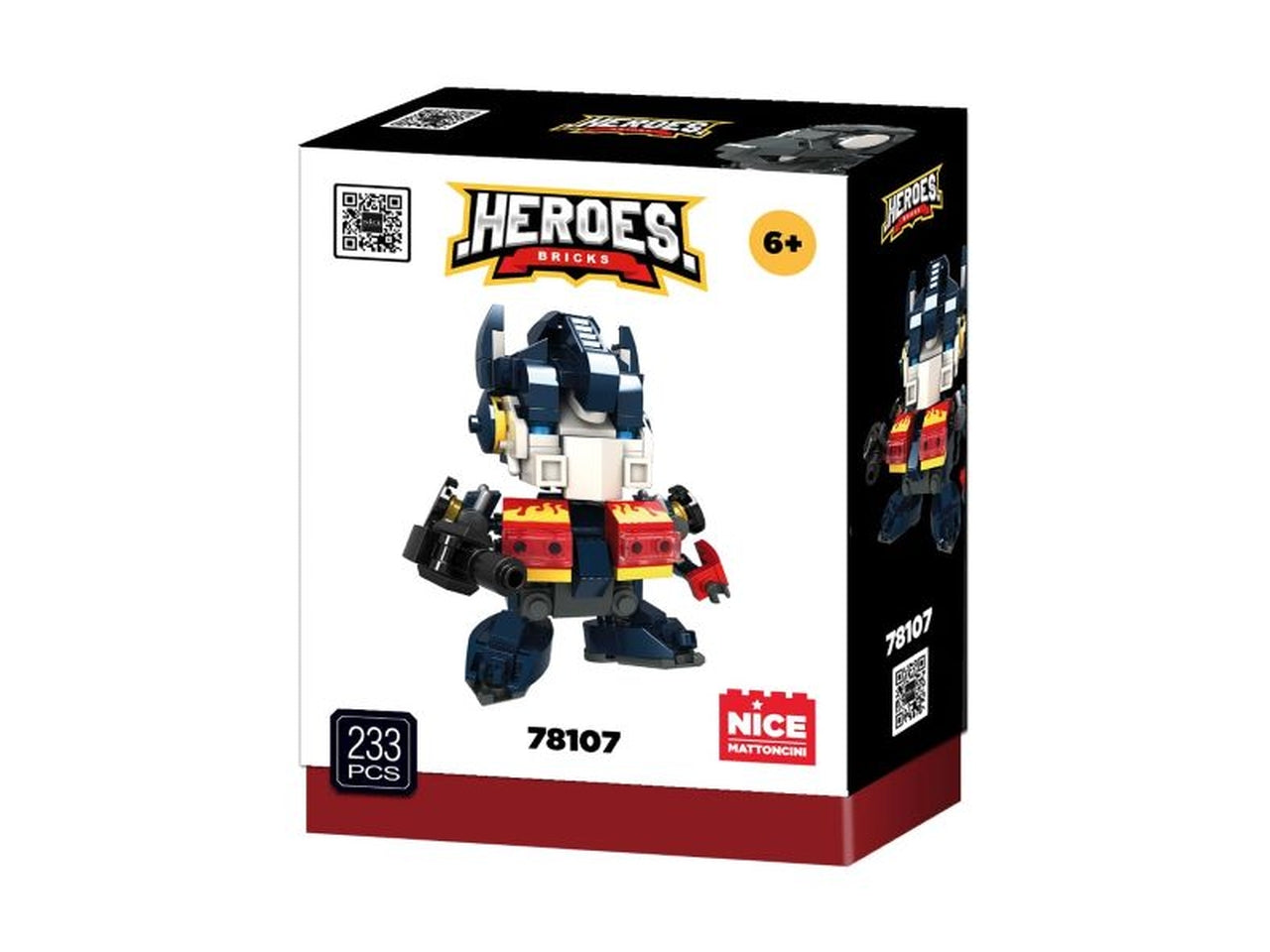Heroes bricks blue truck soldier