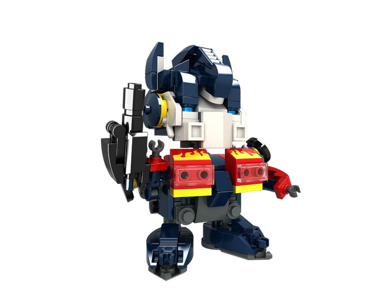 Heroes bricks blue truck soldier