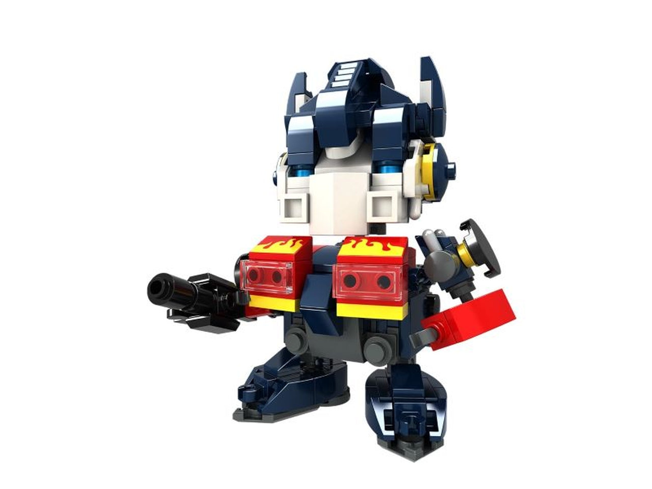 Heroes bricks blue truck soldier