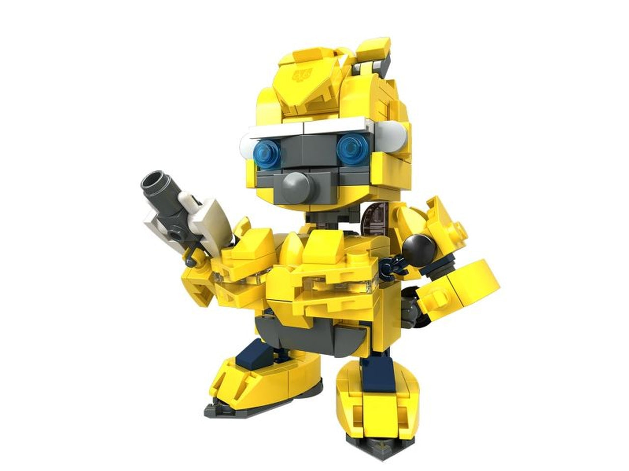 Heroes bricks yellow car soldier