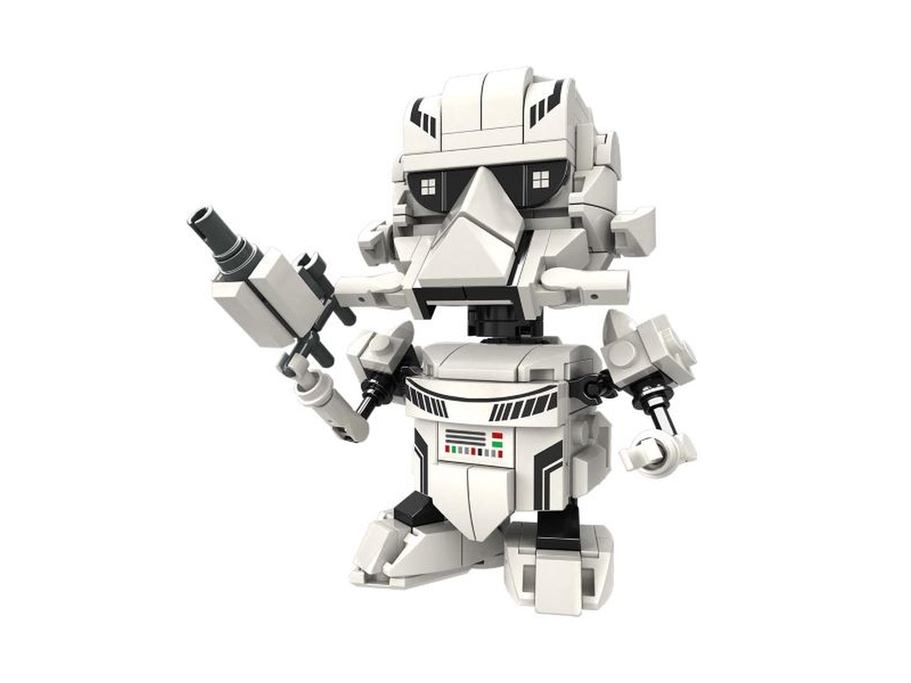 Heroes bricks white soldier